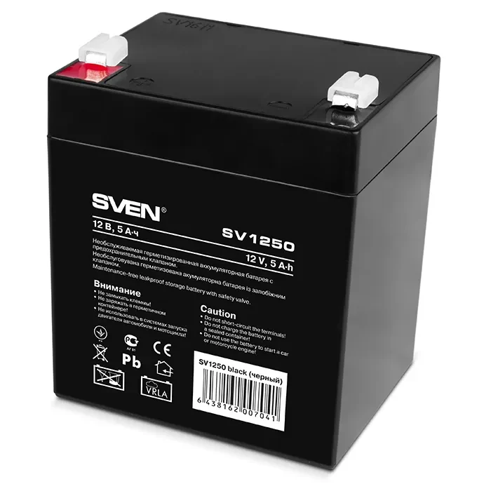 SVEN SV1250, Battery 12V 5AH 2