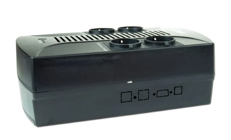 Gembird EnerGenie EG-UPS-001, 650VA / 390W, UPS with AVR, 4x Schuko outlets, LED status indication 4