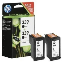 HP 339 (C9504EE) Black Cartridge 2-pack of C8767EE for Photosmart 8450; OfficeJet 7410. 2