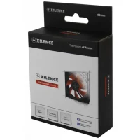 120mm Case Fan - XILENCE XPF120.R Fan, 120x120x25mm, 1300rpm, <21dBa, 44.7CFM, hydro bearing, Big 4Pin and 3Pin Molex, Black/Red 2