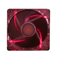 120mm Case Fan - XILENCE XPF120.TR Fan, Red LED, 120x120x25mm, 1400rpm, <21dBa, 68CFM, hydro bearing, Big 4Pin and 3Pin Molex, Black/Red 2