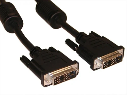 Cable DVI - 3m - Brackton ”Basic” DVI-SKB-0300.B, 3 m, DVI-D cable 24+1, dual-link, m/m, double-shielded, plastic plugs, golden contacts, dust caps