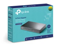 TP-LINK TL-SG1008P, 8-Port Gigabit Desktop PoE Switch, 8 Gigabit RJ45 ports including 4 PoE ports, 53W PoE Power supply, steel case 5