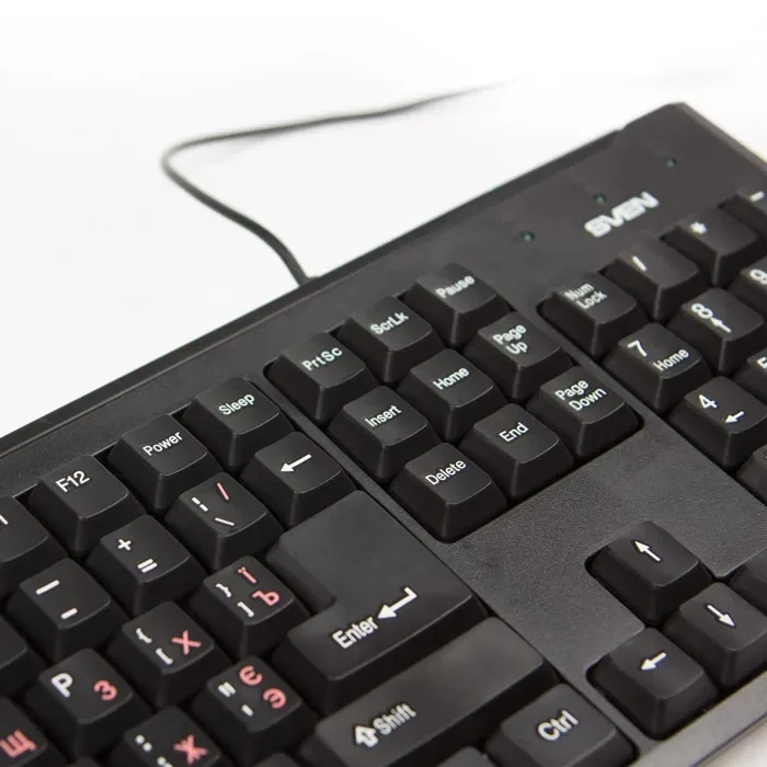 Tastatura SVEN Standard 303 Power / USB+PS/2 / Black 6