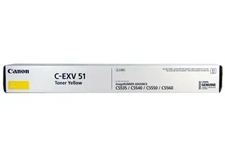 Toner Canon C-EXV51 Yellow, (681g/appr. 60 000 pages 5%) for Canon iRC55xx 2