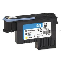 HP 72 (C9384A) matte black and yellow printhead  for HP DesignJet T1100, HP DesignJet T1120, HP DesignJeT610 4