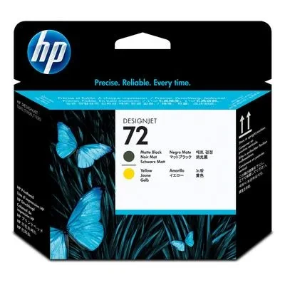 HP 72 (C9384A) matte black and yellow printhead  for HP DesignJet T1100, HP DesignJet T1120, HP DesignJeT610