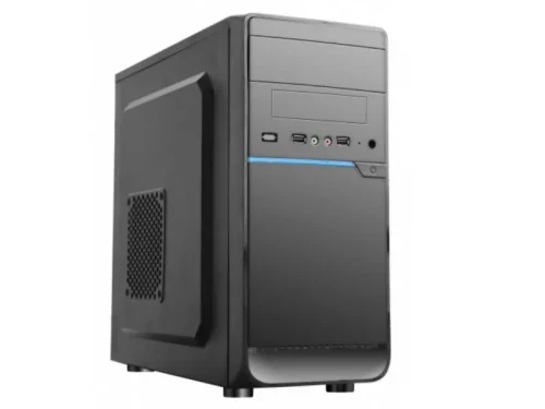 Carcasa HPC D-08 / 500W / mATX / Black/Blue