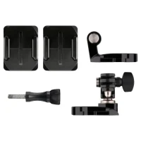 GoPro Helmet Front + Side Mount -to attach GoPro to the front or side of helmets, compatible with HERO7 Black, HERO6 Black, HERO5 Black, HERO5 Session, HERO Session, HERO4 Black, HERO4 Silver 2