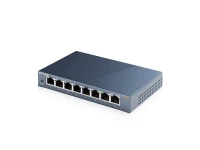 TP-LINK TL-SG108  8-port Gigabit Switch, 8 10/100/1000M RJ45 ports, steel case, QoS, IGMP Snooping 2