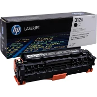 HP 312X (CF380X) High Yield Black Original LaserJet Toner Cartridge (up to 4400 pages), for  HP LaserJet Pro M476 Series 3