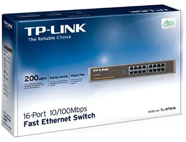 Switch TP-LINK TL-SF1016 / 16 port / 100Mb / RJ45 / 1U 19-inch rack-mountable steel case 2