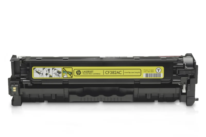 HP 312A (CF382A) Yellow LaserJet Toner Cartridge (up to 2700 pages), for  HP LaserJet Pro M476 Series 3
