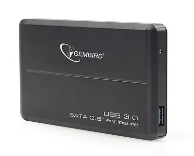 Gembird EE2-U3S-2, External enclosure for 2.5'' SATA HDD with USB3.0(5Gb/s) interface, Black
