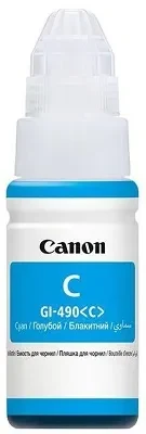 Ink Bottle Canon GI-490 C (0664C001), cyan, 70ml for G1400/1410/G2410/G2411/G2415/G3410/G3411/G3415/G4411, 7000 p.
