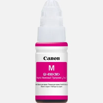 Ink Bottle Canon GI-490 M (0665C001), magenta, 70ml for G1400/1410/G2410/G2411/G2415/G3410/G3411/G3415/G4411, 7000 p.