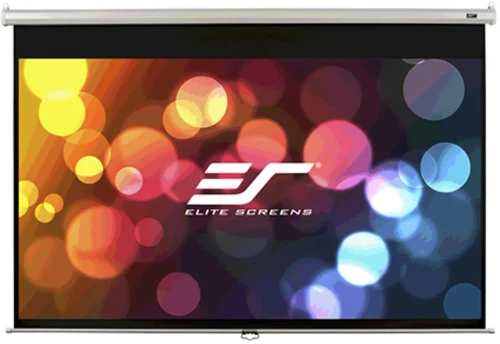 Elite Screens 128"(16:10) 275x172cm Manual Pull Down Screen, White