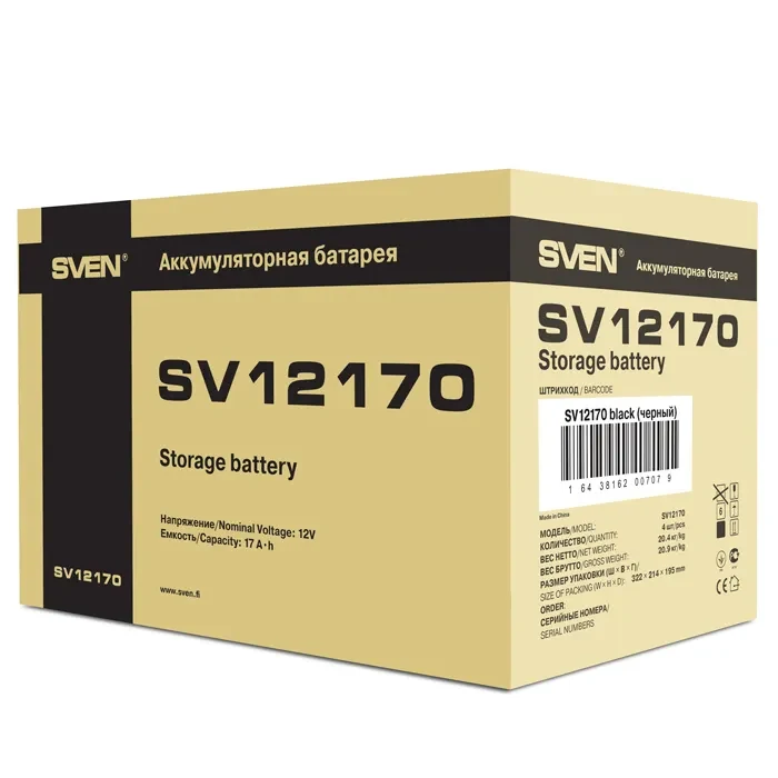 SVEN SV12170, Battery 12V 17AH 4