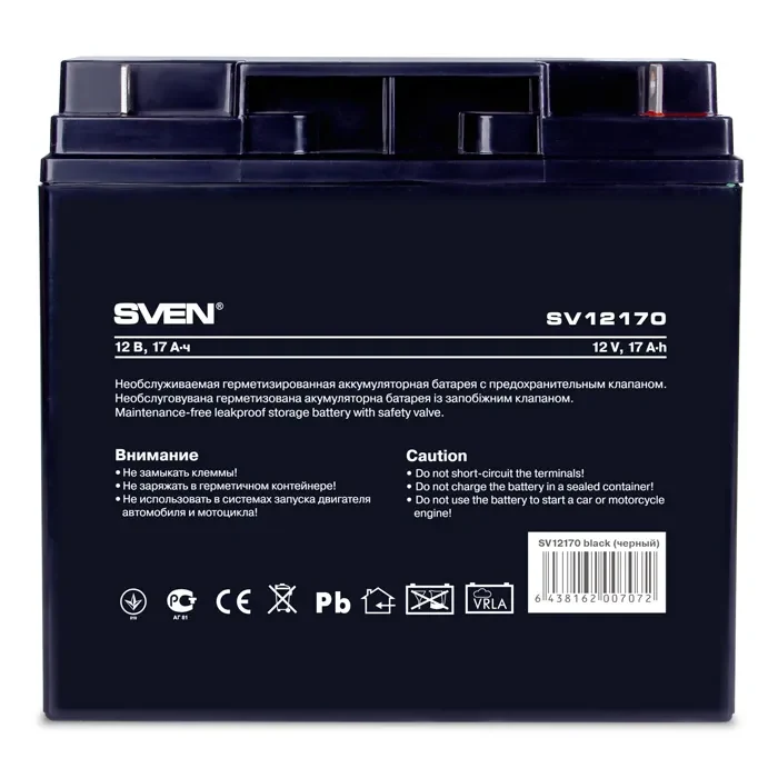 SVEN SV12170, Battery 12V 17AH 2