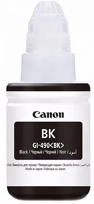 Ink Bottle Canon GI-490 Bk (0663C001), black, 135ml for PIXMA G1400/1410/G2410/G2411/G2415/G3410/G3411/G3415/G4411, 6000 p.