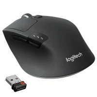 Logitech Wireless Mouse M720 Triathlon, Black, Optical Mouse, Multi-device, Hyper-fast scrolling, Switching seamlessly between 3 computers, Bluetooth Smart and 2.4GHz wireless connection, Black/White, Retail 4