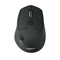 Logitech Wireless Mouse M720 Triathlon, Black, Optical Mouse, Multi-device, Hyper-fast scrolling, Switching seamlessly between 3 computers, Bluetooth Smart and 2.4GHz wireless connection, Black/White, Retail