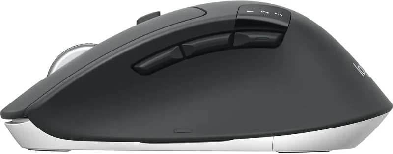 Logitech Wireless Mouse M720 Triathlon, Black, Optical Mouse, Multi-device, Hyper-fast scrolling, Switching seamlessly between 3 computers, Bluetooth Smart and 2.4GHz wireless connection, Black/White, Retail 3