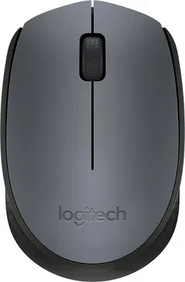 Logitech Wireless Mouse M170 Grey, Optical Mouse for Notebooks, Nano receiver,  Grey, Retail 4
