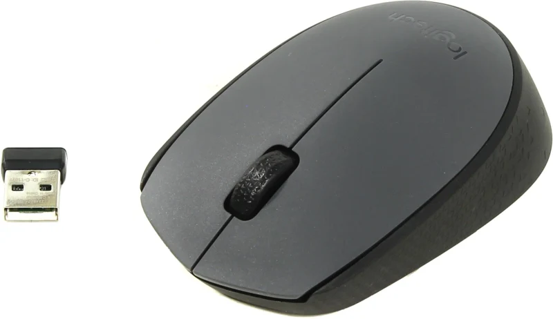 Logitech Wireless Mouse M170 Grey, Optical Mouse for Notebooks, Nano receiver,  Grey, Retail 2