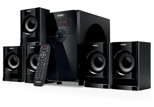 Boxe 5.1 SVEN HT-201/ 80W RMS / Bluetooth / FM-tune / USB Flash / SD card / Black
