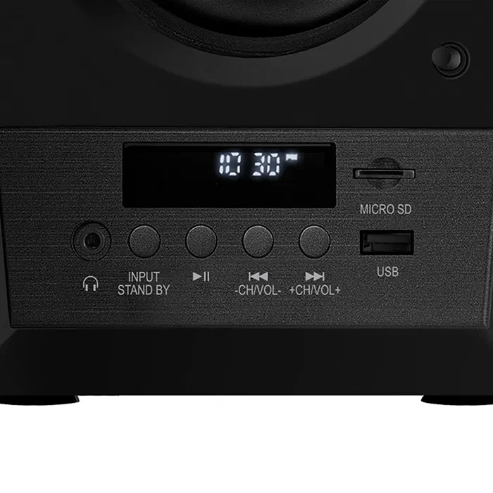 Boxe 2.0 SVEN MC-10 / 50W RMS, Bluetooth / FM / USB / SD card / Black 6
