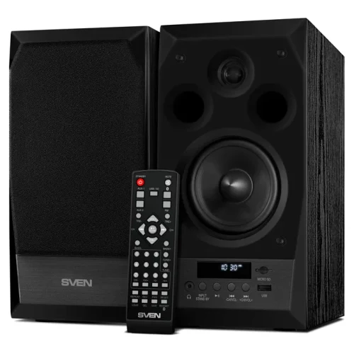 Boxe 2.0 SVEN MC-10 / 50W RMS, Bluetooth / FM / USB / SD card / Black