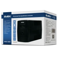 SVEN Pro 800, Line-interactive UPS with AVR, 800VA /480W, 2x Schuko outlets, 1x9AH, AVR: 165-275V, Cold start function, Black 4