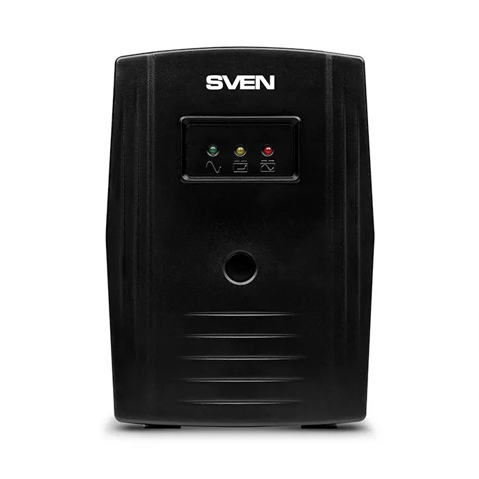 SVEN Pro 800, Line-interactive UPS with AVR, 800VA /480W, 2x Schuko outlets, 1x9AH, AVR: 165-275V, Cold start function, Black 2