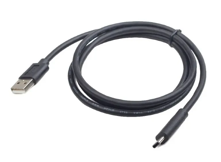 Cable USB2.0/Type-C - 1.8m - Cablexpert CCP-USB2-AMCM-6, 1.8 m, USB 2.0 A-plug to type-C plug, Black 2
