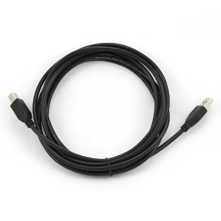 Cable USB2.0 - 3m - Cablexpert CCF-USB2-AMBM-10, Premium quality, 3 m, USB 2.0 A-plug B-plug, with Ferrite core, Black 2
