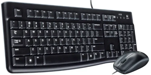 Logitech Desktop MK120 USB, Keyboard + Mouse, Retail - RUS