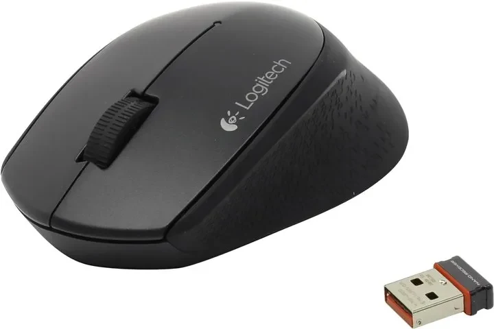 Logitech Wireless Mouse M280 Black, Optical Mouse, Nano receiver,  Retail 2