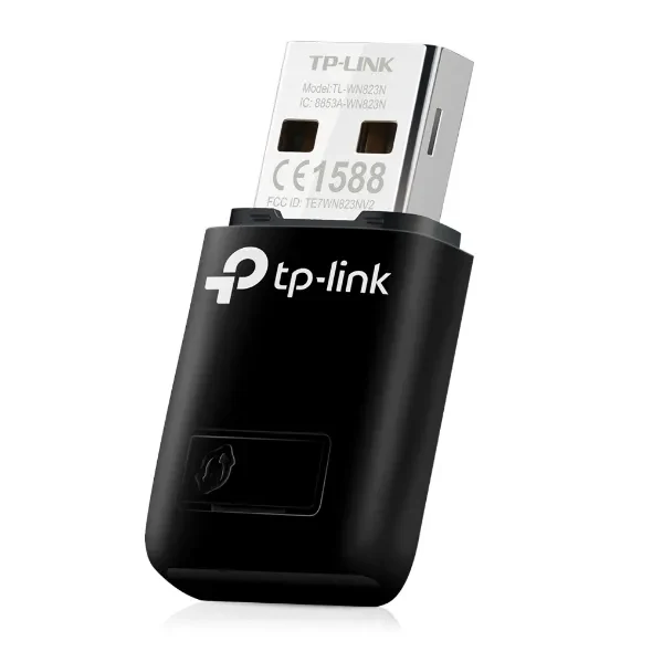 TP-LINK TL-WN823N  N300 Wireless Mini USB Adapter, Realtek, 2T2R, 300Mbps on 2.4Ghz, 802.11b/g/n, QSS button, autorun utility 3