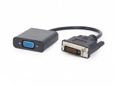 Adapter DVID-VGA - Gembird  A-DVID-VGAF-01,  DVI-D to VGA adapter cable, Black