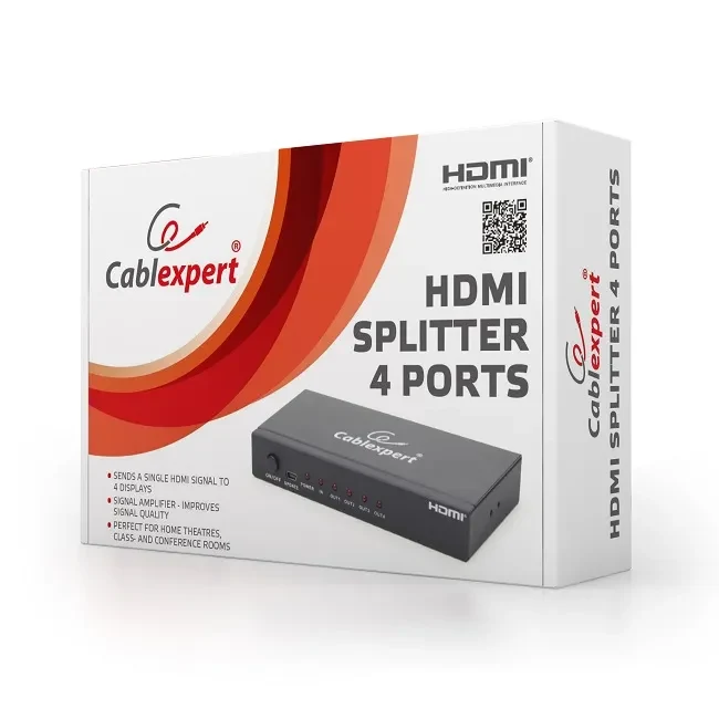 Splitter Cablexpert - DSP-4PH4-02, HDMI 4 ports 2