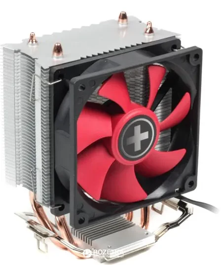 XILENCE Cooler XC051 ”M704” Performance A+ Series, Intel Socket LGA 2066/2011/1200/1700/115x & AM5/AM4, up to 200W, 120х120х25mm Red PWM Fan, Silent Hydro-bering Fan, 800~1800rpm, 18.0~32.5dBA, 70CFM, 4pin PWM, 4x 6mm Cooper heatpipes, Black 2