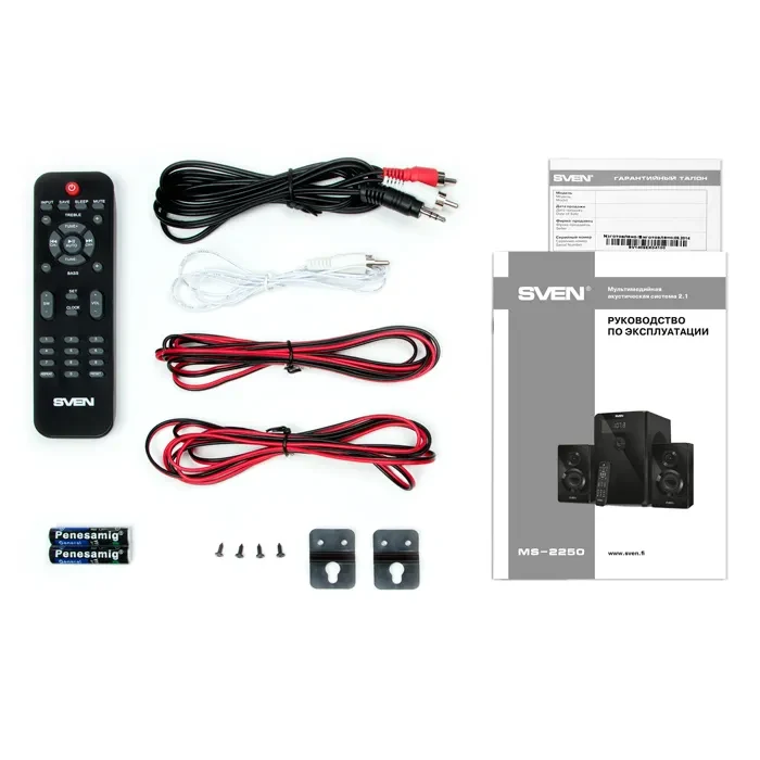 Boxe 2.1 SVEN MS-2250 / 80W RMS / Bluetooth / FM-tuner / USB / SD card / Black 4