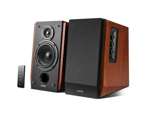 Boxe Edifier R1700BTs Brown / 66W RMS /  Bluetooth 5.0 with Qualcomm aptX / Audio in: 2x RCA / optical / coaxial / AUX / remote control / wooden / (4”+3/4')