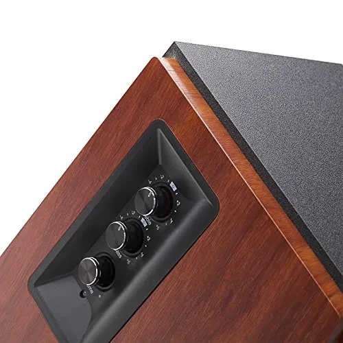 Boxe Edifier R1700BTs Brown / 66W RMS /  Bluetooth 5.0 with Qualcomm aptX / Audio in: 2x RCA / optical / coaxial / AUX / remote control / wooden / (4”+3/4') 3