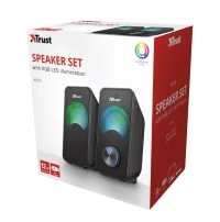Boxe 2.0 Trust Arys RGB Compact Black / 12W / 3,5 AUX / USB power 3