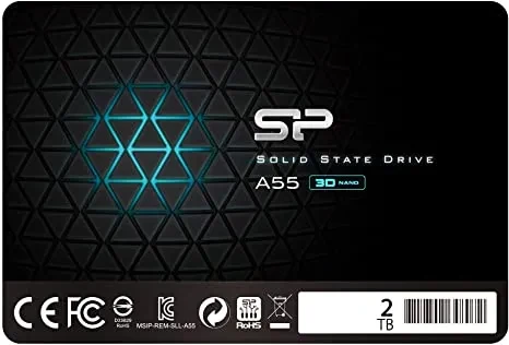 2.5” SSD 2.0TB  Silicon Power  Ace A55, SATAIII, SeqReads: 500 MB/s, SeqWrites: 450 MB/s, MTBF 1.5mln, SLC Cache technology, BBM, SP Toolbox, 7mm, 3D NAND TLC