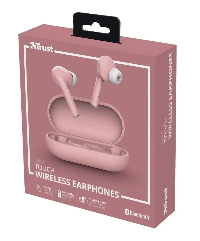Casti Trust Nika Touch  Bluetooth / Pink 6