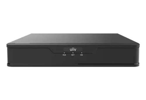 UNV NVR301-08E2-P8, 8-ch, 1 SATA interface, 8 PoE, Incoming Bandwidth 80Mbps, 4 x 1080P@30 / 2 x 4MP@30 / 1 x 4K@30, 1x LAN, Audio In/Out, Mini 1U, H.265&4K