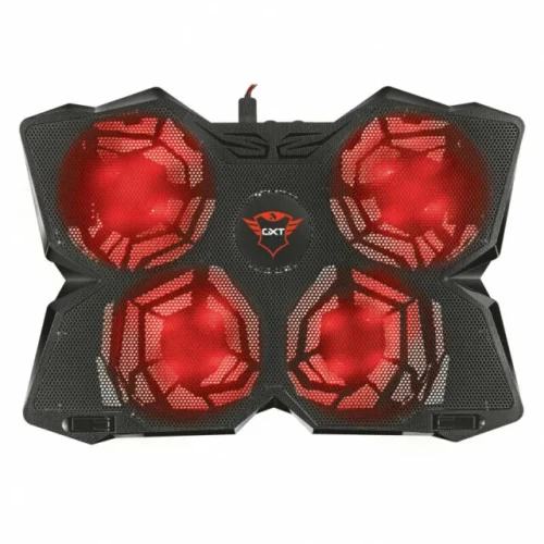 Trust Gaming GXT 278 Yozu, 17.4” Gaming laptop cooling stand with 4 speed-adjustable, illuminated fans and robust housing, Black